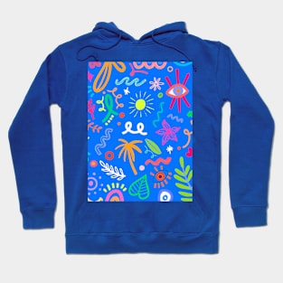 beach doodles Hoodie